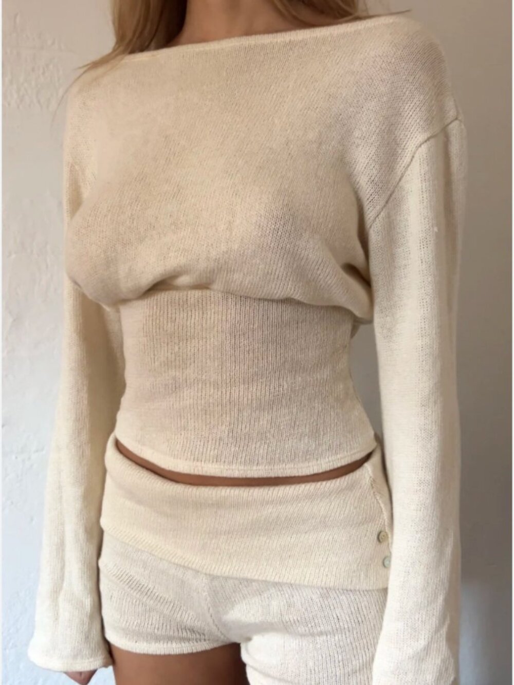 Wendtt Estelle Long Sleeve (Ecru/Off-White, size M)